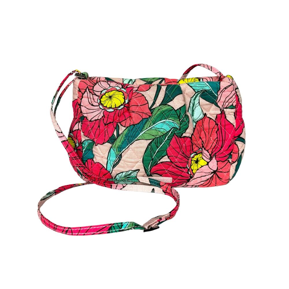 Vera Bradley Floral Crossbody Bag - Red and Green